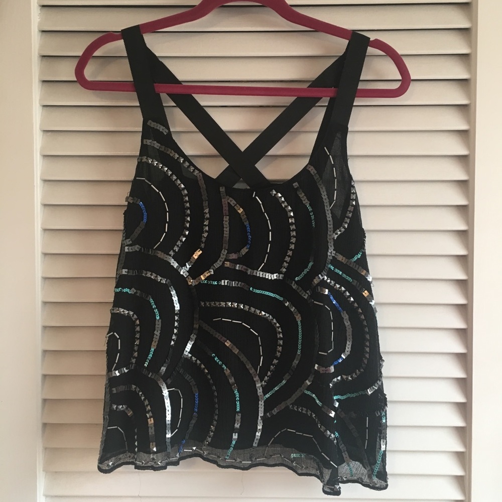 Free People Beaded Top